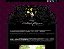 Tablet Screenshot of gothicweddingplanner.com